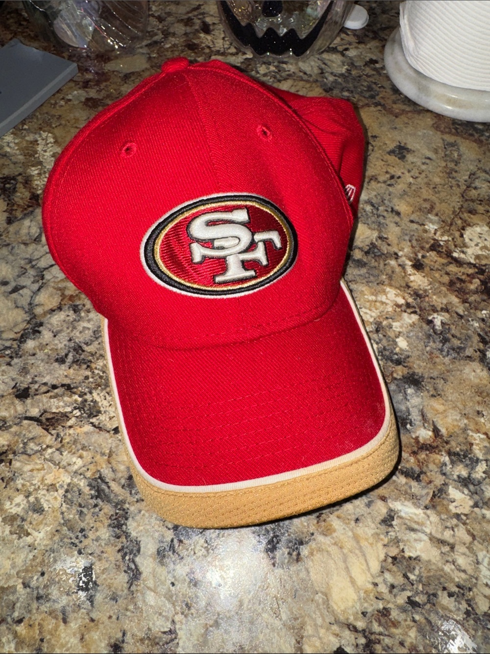 San Francisco 49ers Red Baseball Cap with Contrast Brim